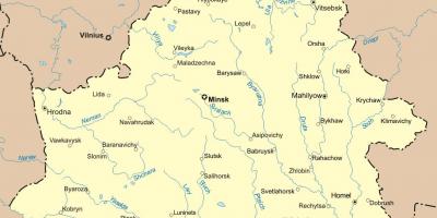 Mapa bielorusko