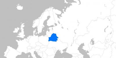 Mapa Bieloruska európe